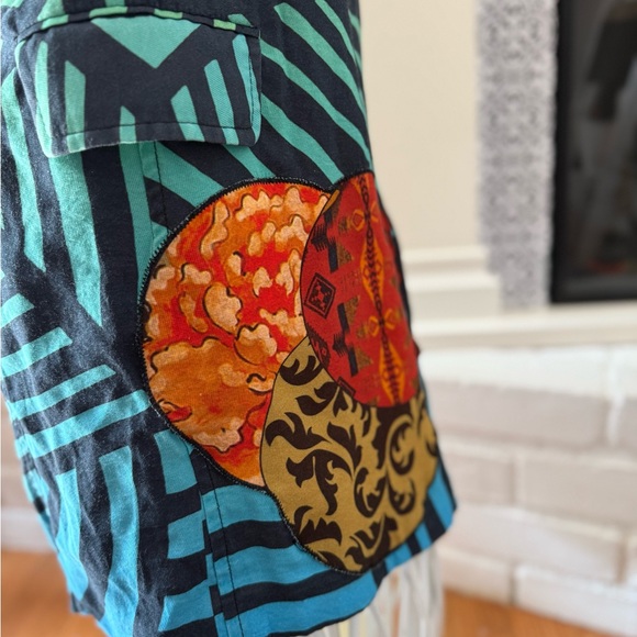 Desigual Striped Green and Black Dress - Picture 8 of 11